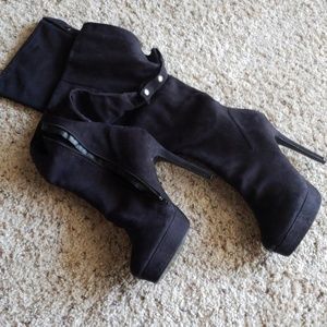 Knee length boot